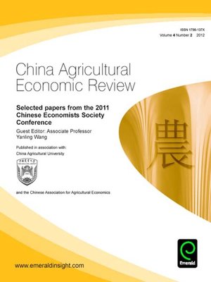 cover image of China Agricultural Economic Review, Volume 4, Issue 2
